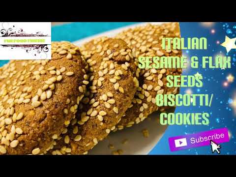 Italian Sesame & Flax Seeds Cookies/Biscotti/Healthy Wheat Flour Cookies/Peanut Cookies Italian Sesame & Flax Seeds Cookies/Biscotti/Healthy Wheat Flour Cookies/Peanut Cookies