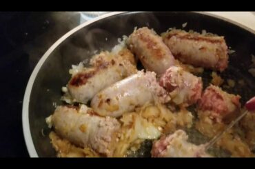 cooking sweet Italian sausage