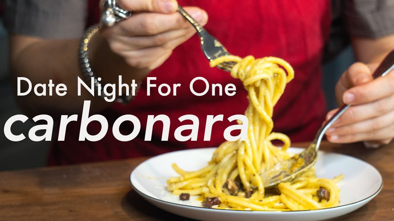 Bucatini Carbonara | Date Night For One Bucatini Carbonara | Date Night For One