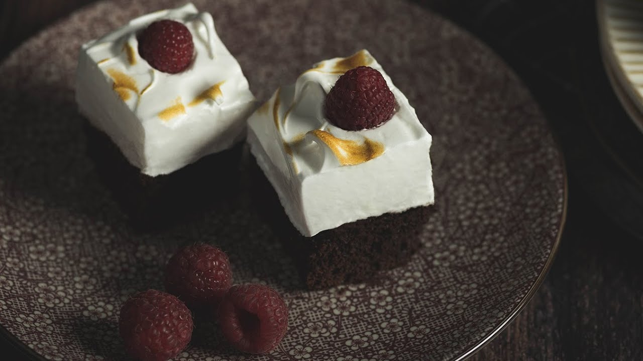 Chocolate Meringue Brownie | ASMR Cooking Chocolate Meringue Brownie | ASMR Cooking