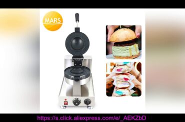 Electric Gelato Panini Press Maker Italian Ice Cream Sandwich Machine Hot Buger Krapfen Donut Warme