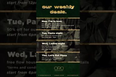 ORO Italian Restaurant and Pizzeria Jakarta Selatan (Kemang)