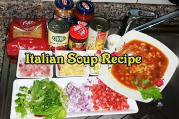 Minestrone Soup Recipe - Italian Vegetable and Pasta Soup Urdu/Hindi