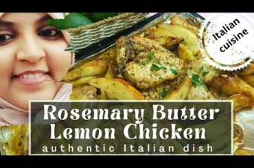 Rosemary butter lemon chicken /authentic Italian cuisine /malayalam