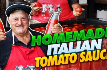 How To Make HOMEMADE TOMATO SAUCE Like an Italian Nonno (Must Watch)