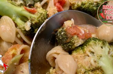 Italian orecchiette broccoli tomato - 30 minutes soup recipe!