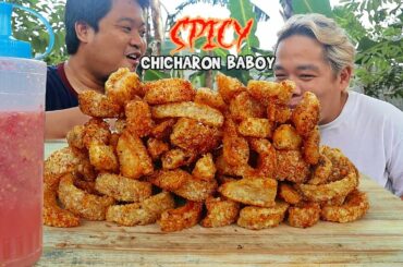 SPICY CHICHARON BABOY (HD) | BACKYARD COOKING
