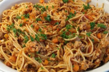 Bolognese Sauce Pasta | Chicken Mince | Italian Recipe