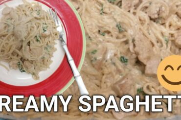 Italian Recipe - Creamy Spaghetti