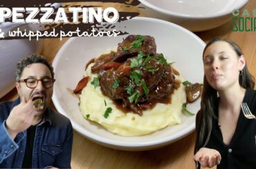 Game changer SPEZZATINO recipe with whipped potatoes and mushrooms