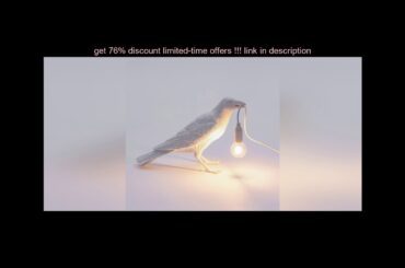 Be the first Modern Nordic Resin Bird Table Lamp Italian Bird Lamp Crow Desk Lamp Free shipping for