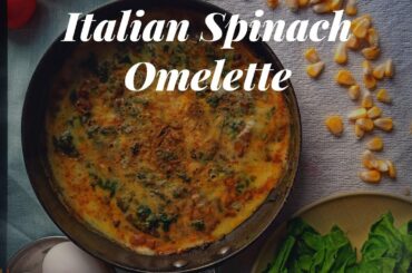Italian Spinach Omelette | Healthy | Home-made | Food Vlog I VirajKadam_Vlogs |