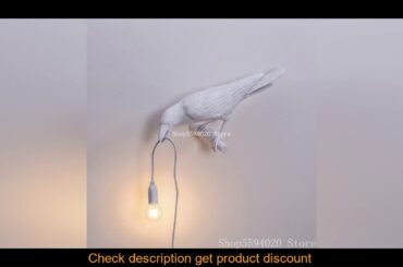 Italian Seletti Bird wall Lamp Nordic Living room lamp on the wall Bird Wall light Animal Bird Lamp