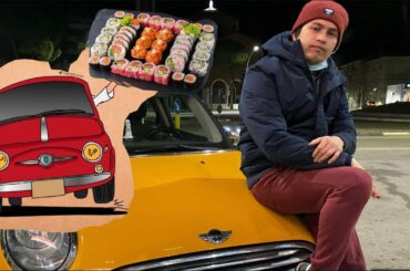 ITALIAN JOB  FOOD DELIVERY BOY  ( mini cooper )