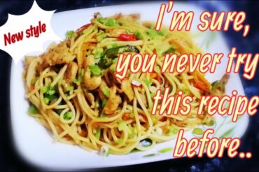 chicken spaghetti Indo-Italian style | simply cooking with zabeen