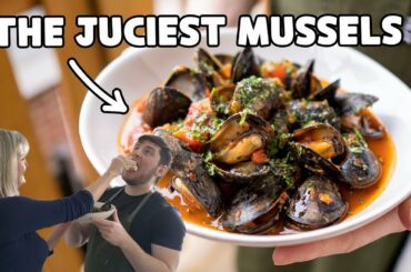 Steamed Mussels with Tomato, Wine and Herbs