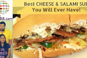 How to Make Italian Sub Sandwich | Sub Sandwich Recipe | Salami and Cheese Sub Sandwich