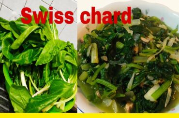 SWISS CHARD SALAD WITH TUNA | HOW TO COOK SWISS CHARD OR BIETA IN ITALIAN | SWISS CHARD RECIPE