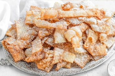 Italian CHIACCHIERE vegan - fried and baked "ANGEL WINGS"