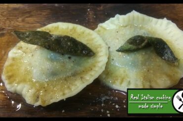 Home style Mushroom Ravioli