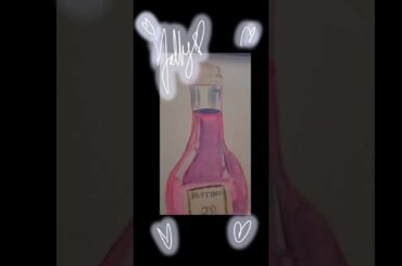#youtubeshorts #painting #subscribe Painting of Italian Rose wine bottle Bellisimo!