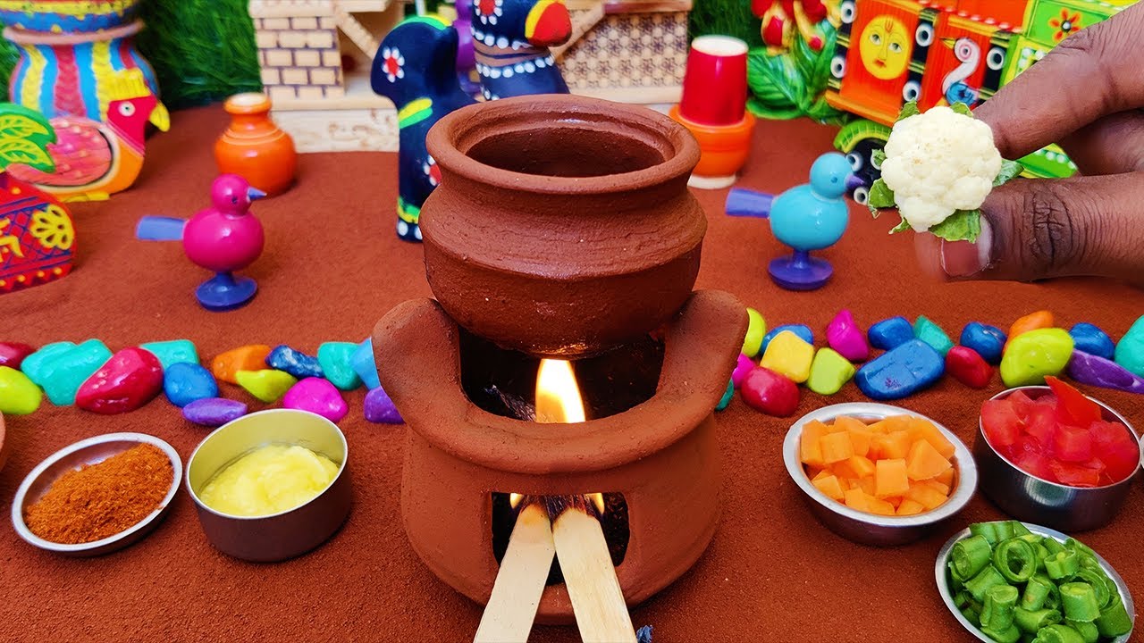 Miniature Jeera Rice + Gobhi Masala | Miniature Cooking | Gobi Sabji | Easy Jeera Rice | Mini Food Miniature Jeera Rice + Gobhi Masala | Miniature Cooking | Gobi Sabji | Easy Jeera Rice | Mini Food