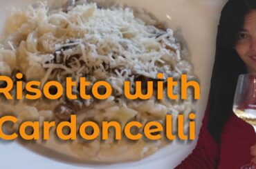 Risotto with Mushroom Cardoncelli - easy way to cook Risotto, the real italian Recipe -