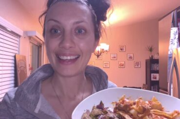 ASMR / MUKBANG EAT & COOK EASY ITALIAN INSPIRED MEAL