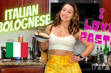 COOK A TASTY ITALIAN DISH WITH ME | ITALIAN BOLOGNESE RECIPE