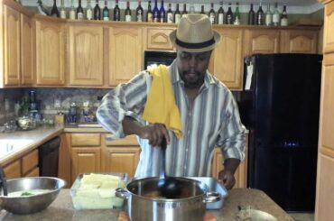 Cooking Lasagna, Italian Sausage and Cheesy Garlic Bread with Jimmy L. Anderson