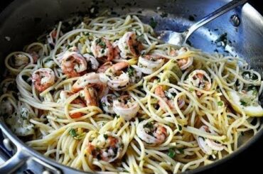 SPAGHETTI with SHRIMPS recipe / ITALIAN recipes / Easy recipes