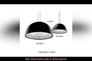 Review Modern Italian Designer LED Chandelier Sky Garden Coffee Shop Pendant Lamps Fixture Big Dini