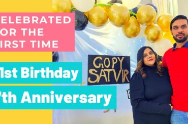 7th Wedding anniversary celebrations | 31st Birthday celebration | Punjabi Vlog in Italy
