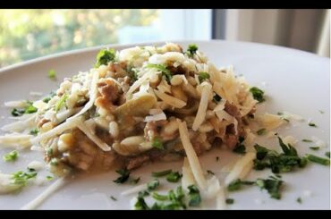 FAMOUS ITALIAN RECIPE risotto with Artichokes and Sausage how to make risotto