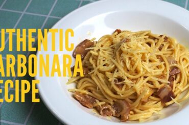 CARLUCCIO 'S AUTHENTIC ITALIAN CARBONARA RECIPE [ NO CREAM ]