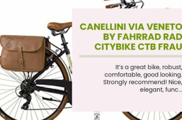 Canellini Via Veneto by Fahrrad Rad Citybike CTB Frau Vintage Retro Dolce Vita Aluminium Schwar...