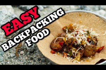 EASY Backpacking Food | DIY Italian Sausage Wrap Meal Recipe