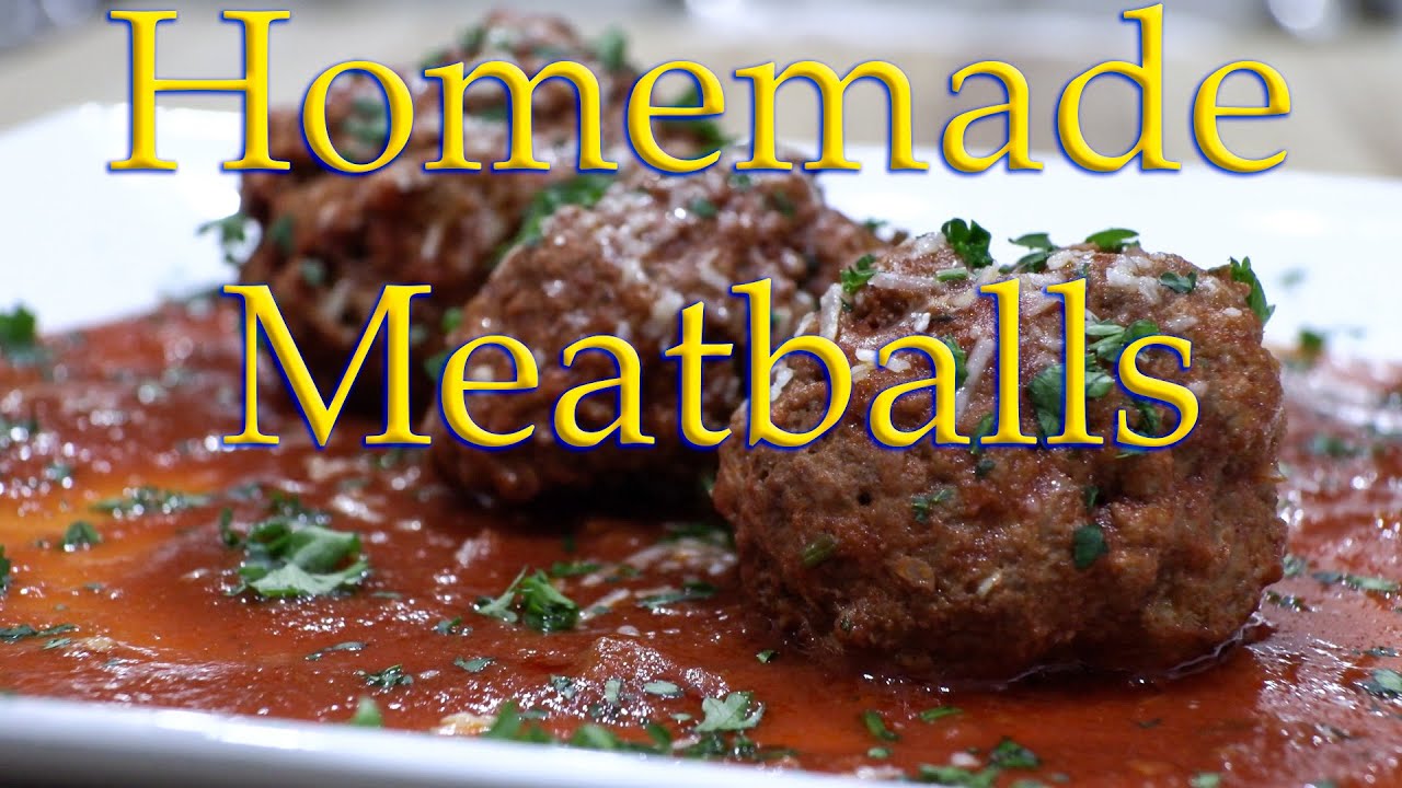 Homemade Italian Meatballs & Marinara Sauce Recipe Homemade Italian Meatballs & Marinara Sauce Recipe