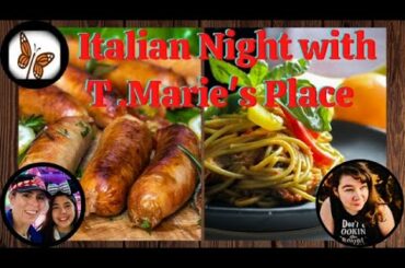 Stuffing the Sausage & Homemade Pasta with T.Marie’s Place It’s Italian Night Fun Food Friday!Stuffi