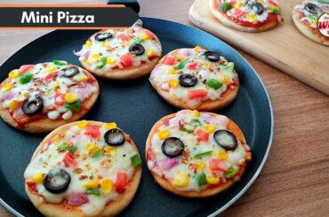 No Oven No Maida Veg Mini Pizza | Quick Mini Pan Pizza Recipe ~ Dining With You