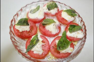 Simple Italian Salad recipe (Caprese Salad)