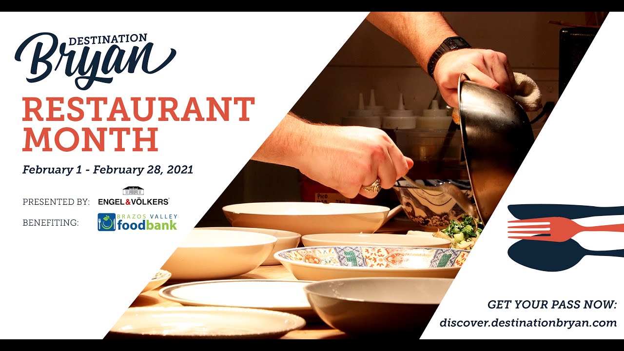 Bryan Restaurant Month | Feb. 1 – 28 | Bryan, TX Bryan Restaurant Month | Feb. 1 - 28 | Bryan, TX