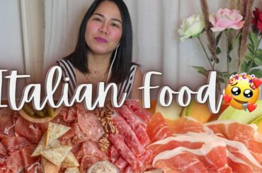 ASMR MUKBANG ITALIAN FOOD | SALAMI WITH VINEGAR AND PROSCIUTTO WITH MELON | SHIN WANDERLUST