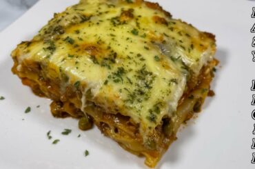 Lasagna | How to make Beef Lasagna | Classic Italian Lasagna Recipe | Deutsch/English | Zaras world