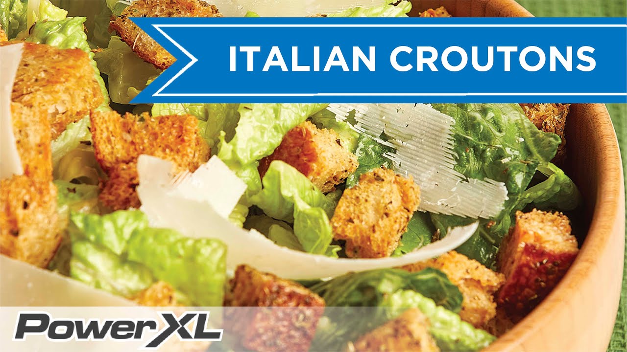 PowerXL Air Fryer Oven Italian Croutons Recipe | Make Crispy Croutons in just 8 Min ! PowerXL Air Fryer Oven Italian Croutons Recipe | Make Crispy Croutons in just 8 Min !