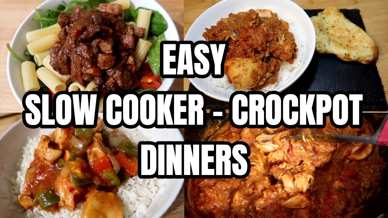 3 SIMPLE SLOW COOKER/CROCKPOT MEALS 3 SIMPLE SLOW COOKER/CROCKPOT MEALS