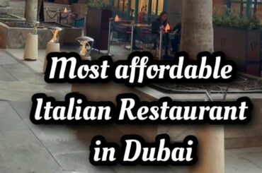 Affordable Italian restaurant | Dubai | Dubai restaurant | Dubai food Lovers | The Vegetarian Couple