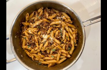 30 Minute Sausage and Red Wine Pasta