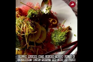 Italian grilled prawns! Juicy & grilled with lots of veggies! #fisherwoman #seafood #foodie