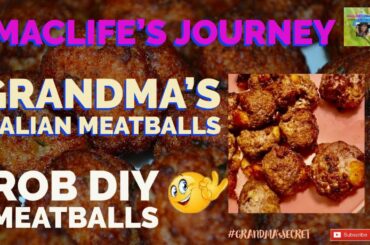 DIY | ITALIAN MEATBALLS QUICK AND EASY RECIPE #GrandmasItalianmeatballs